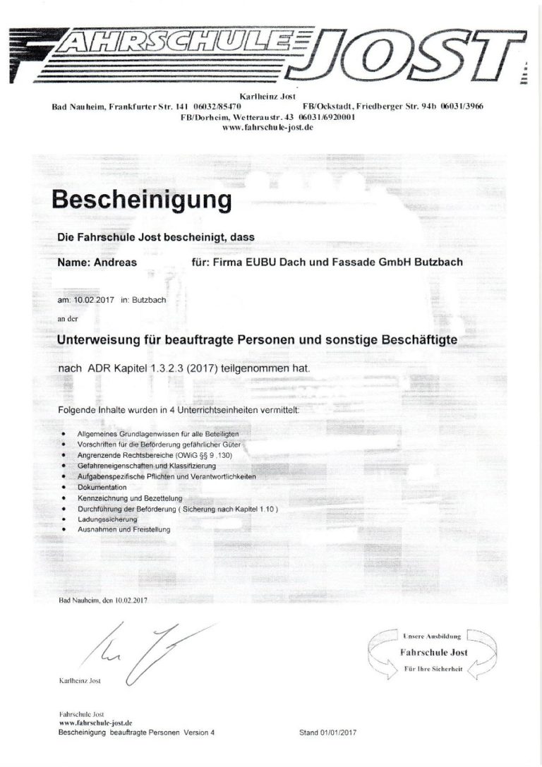 Andreasfahrschule - EUBU