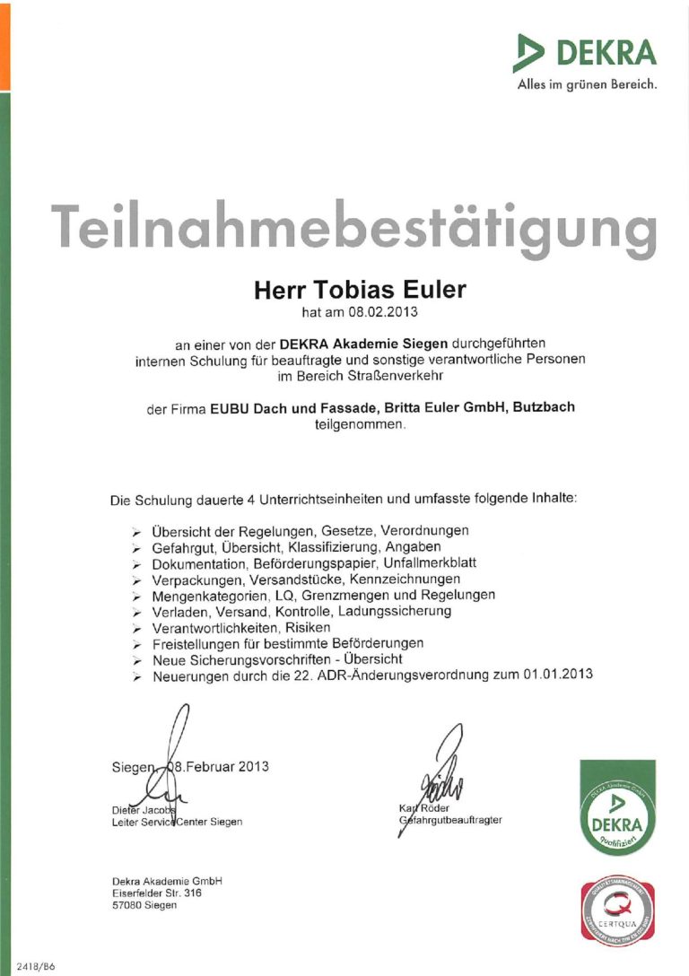 Ladungssicherung Page Te - EUBU