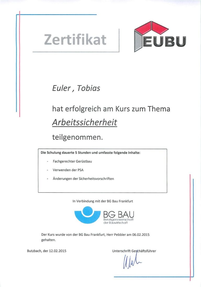 Zertifikat Bg Bau Page 012et - EUBU